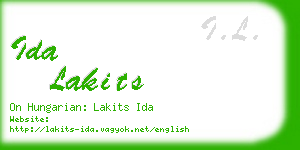 ida lakits business card